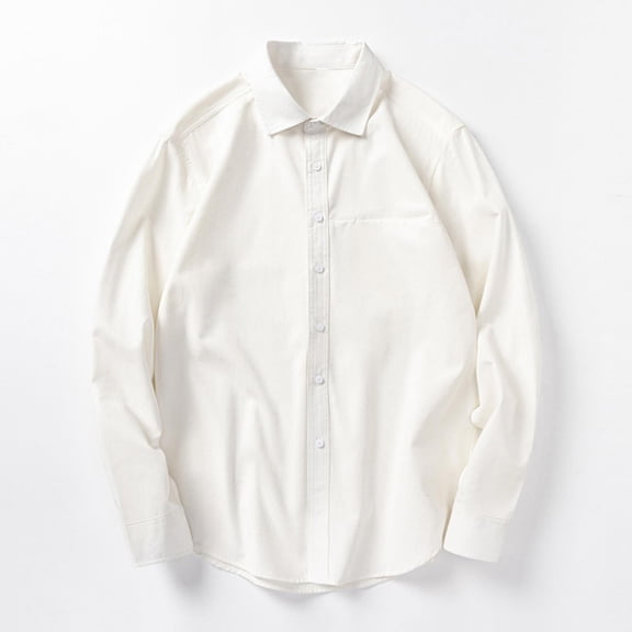 LIBRCLO Mens Shirts Long Sleeve Shirt Cotton Button Down Classic Fit Shirts for Work Casual