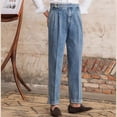 thumbnail image 1 of LIBRCLO Mens Slim Fit Jeans Casual Straigh Leg Jeans Business Work Denim Pants with Pockets Size XL, 1 of 8