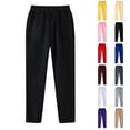 thumbnail image 1 of LIBRCLO Mens Sweatpants Open Bottom Solid Color Casual Jogger Pants Elastic Waist Outdoor Athletic Running Sweatpants with Pockets, 1 of 6