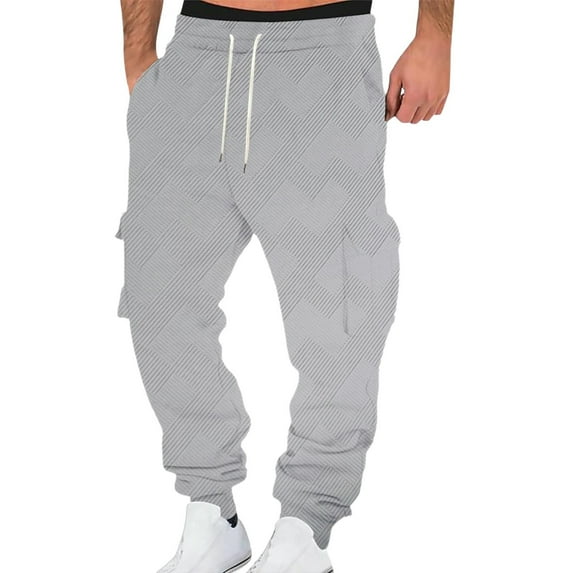 LIBRCLO Mens Sweatpants with Pockets Workout Fitness Comfortable Jogger Pants Running Sweatpants Elastic Bottom for Fall Clothes