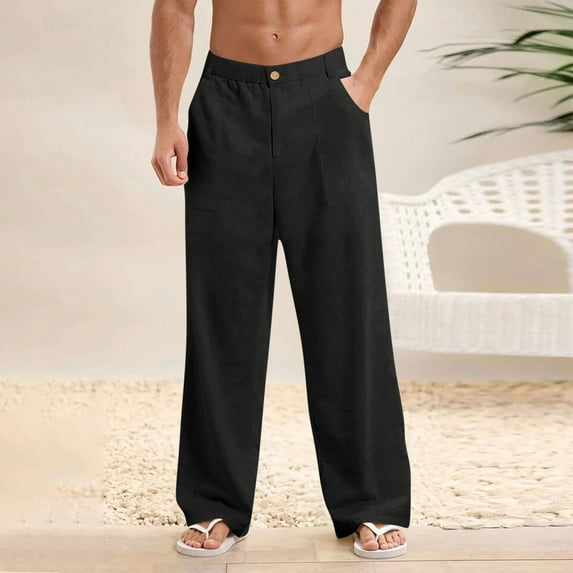 LIBRCLO Mens Sweatpants with Pockets Casual Solid Color Gym Stretch Breathable Comfort Jogger Pants for Jogging,Workout,Running