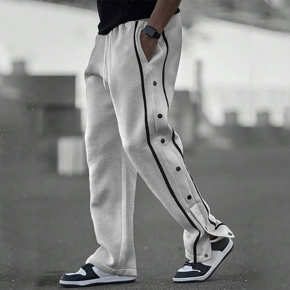 LIBRCLO Mens Sweatpants with Pockets Printed Comfort Loose Stretchy Breathable Athletic Jogger Pants for Jogging,Workout,Running