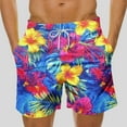 thumbnail image 1 of LIBRCLO Mens Swim Trunks Summer Hawaiian Beach Shorts Thin Quick Dry Board Shorts Swimwear Breathable Swimsuit Lightweight Bathing Suits Multicolor M, 1 of 5