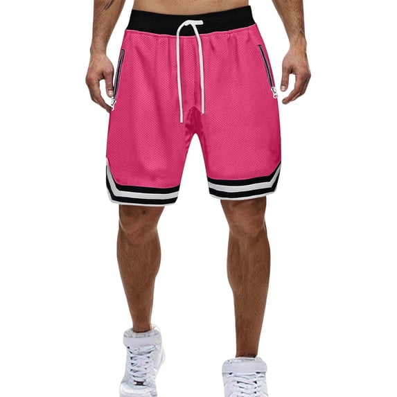 LIBRCLO Mens Workout Shorts Lightweight Breathable Gym Basketball Shorts with Zipper Pockets Summer Athletic Clothes