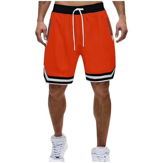 LIBRCLO Mens Workout Shorts Lightweight Breathable Gym Basketball Shorts with Zipper Pockets Summer Athletic Clothes