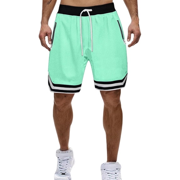 LIBRCLO Mens Workout Shorts Lightweight Breathable Gym Basketball Shorts with Zipper Pockets Summer Athletic Clothes