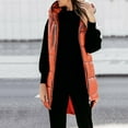 thumbnail image 1 of LIBRCLO Puffer Vest for Women Hooded Long Sleeveless Jacket Winter Warm Quilted Coat with Pockets, 1 of 8