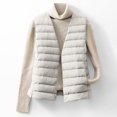 thumbnail image 1 of LIBRCLO Puffer Vest for Women Lightweight Sleeveless Jacket Wadded Warm Down Winter Coat, 1 of 7