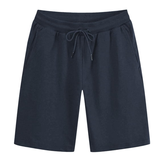 LIBRCLO Mens Shorts Elastic Waist Drawstring Athletic Sweat Shorts with Pockets for Casual Gym Beach