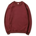 thumbnail image 1 of LIBRCLO Mens Sweatshirts Crew Neck Solid Color Fall Pullover Long Sleeve Casual Sweatshirts for Running,Jogging, 1 of 3