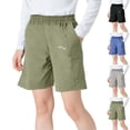 thumbnail image 1 of LIBRCLO Swim Trunks for Kids Boys Lightweight Breathable Board Shorts with Pockets Athletic Quick Dry Summer Hawaii Beach Shorts Green 12-13 Years, 1 of 8