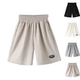 thumbnail image 1 of LIBRCLO Swim Trunks for Kids Boys Lightweight Quick Dry Beach Shorts Breathable Elastic Waist Summer Hawaii Board Shorts Khaki 160, 1 of 4
