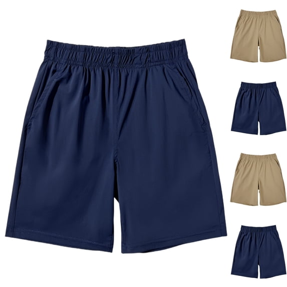 LIBRCLO Swim Trunks for Kids Boys Lightweight Quick Dry Board Shorts with Pockets Breathable Sports Summer Hawaii Beach Shorts Navy 12 Years