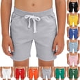 thumbnail image 1 of LIBRCLO Swim Trunks for Kids Boys Thin Quick Dry Board Shorts with Pockets Lightweight Breathable Summer Beach Shorts Gray 8-9Years, 1 of 7