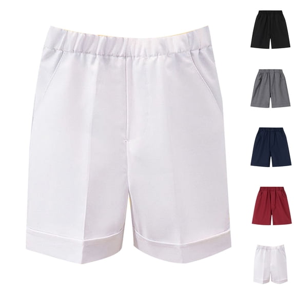 LIBRCLO Swim Trunks for Kids Boys Thin Quick Dry Summer Board Shorts with Pockets Breathable Lightweight Beach Athletic Shorts White 10 Years