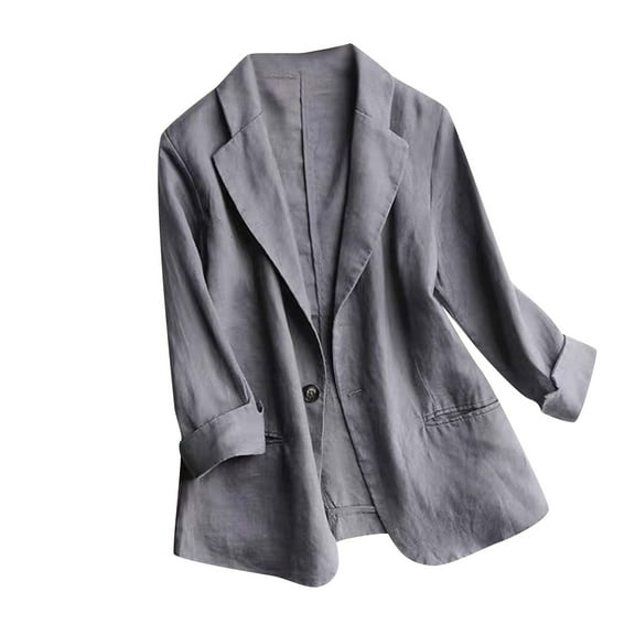 LIBRCLO Women Business Casual Blazer Jacket Turn Down Collar Professional Office Work Tops Elegant Comfortable Fashion Blouse