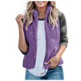 thumbnail image 1 of LIBRCLO Womens Fleece Vests Zipper Front Sleeveless Jacket Plush Soft Warm Cardigan Coat, 1 of 6