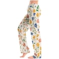 thumbnail image 1 of LIBRCLO Womens Pajama Pants Printed Elastic Waistband Drawstring Pocket Fashionable Pajama Full Length Pants, 1 of 5