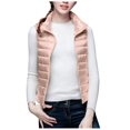 thumbnail image 1 of LIBRCLO Womens Puffer Vest Sleeveless Quilted Jacket Slim Fit Short Warm Down Alternative Coat, 1 of 6