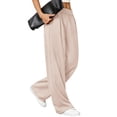 thumbnail image 1 of LIBRCLO Womens SweatPants with Pockets High Waist Wide Leg pants Solid Color Casual Fall Athletic SweatPants, 1 of 4