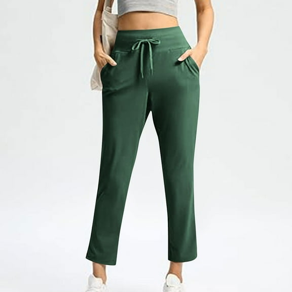 LIBRCLO Womens Sweatpants with Pockets Casual Comfortable Elastic Fall Winter Outdoor Solid Color Breathable Jogger Pants for Workout,Running