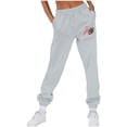thumbnail image 1 of LIBRCLO Womens Sweatpants with Pockets Printed Fleece Athletic Pants Running Fitness Jogger Pants for Fall, 1 of 5