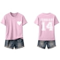 thumbnail image 1 of LIBRCLO Womens Tops Short Sleeve Valentines Graphic Tees Casual Holiday Crewneck T Shirts, 1 of 7