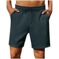 thumbnail image 1 of LIBRCLO Shorts for Men Drawstring Elastic Waist Shorts with Multi Pockets Classic Running Summer Gym Sweatpants, 1 of 6