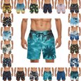 thumbnail image 1 of LIBRCLO Mens Swim Trunks Quick Dry Fashion Printing Board Shorts Casual Lightweight Breathable Summer Beach Bathing Suit with Pockets and Drawstring, 1 of 6