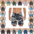 thumbnail image 1 of LIBRCLO Mens Swim Trunks Quick Dry Fashion Printing Board Shorts Casual Lightweight Breathable Summer Beach Bathing Suit with Pockets and Drawstring, 1 of 6