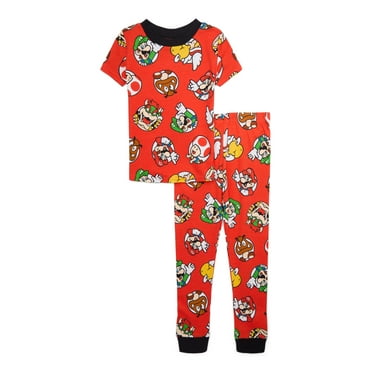 Super Mario Boys Cotton Pajama Set, 2-Piece, Sizes 4-10