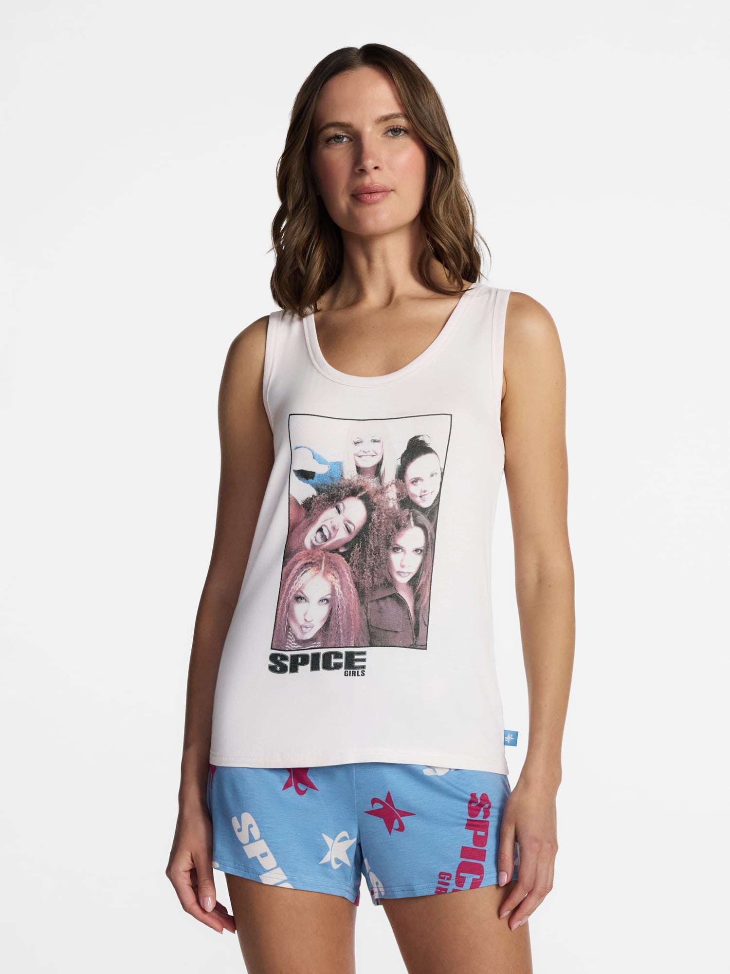 Spice Girls Women's Tank Top and Shorts Pajama Set, 2-Piece, Sizes XS-3XL