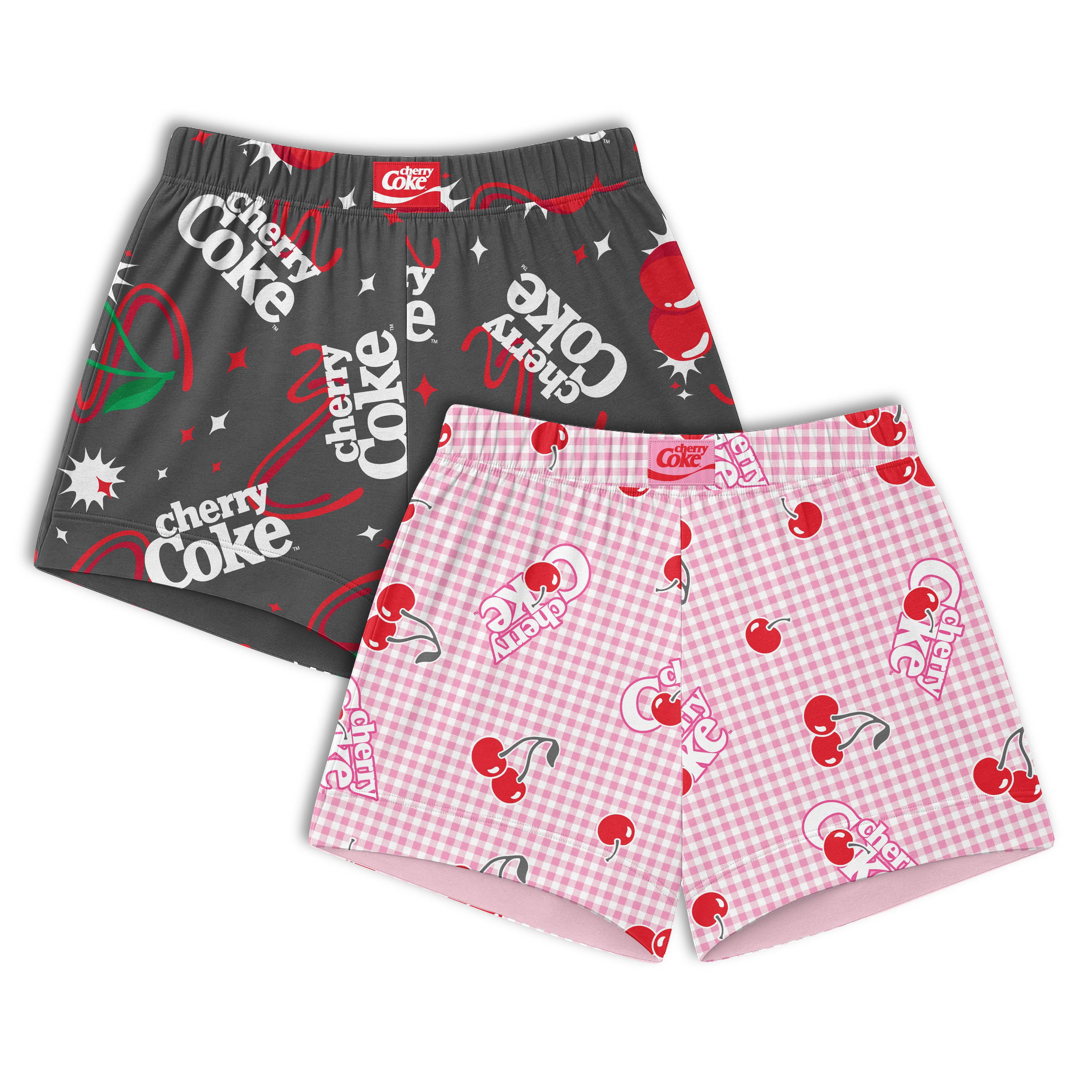 Coca Cola Women's Sleep Shorts, 2 Pack, Sizes XS-3X