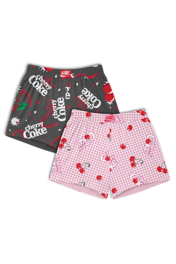 Coca Cola Women's Sleep Shorts, 2 Pack, Sizes XS-3X