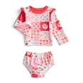 thumbnail image 1 of Strawberry Shortcake Baby Girls Rashguard and Diaper Cover Swimsuit with UPF 50, 2-Piece, Sizes 0M-12M, 1 of 3