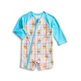 thumbnail image 1 of Winnie the Pooh Baby Boys One Piece Rashguard Swimsuit with UPF 50, Sizes 0M-12M, 1 of 3