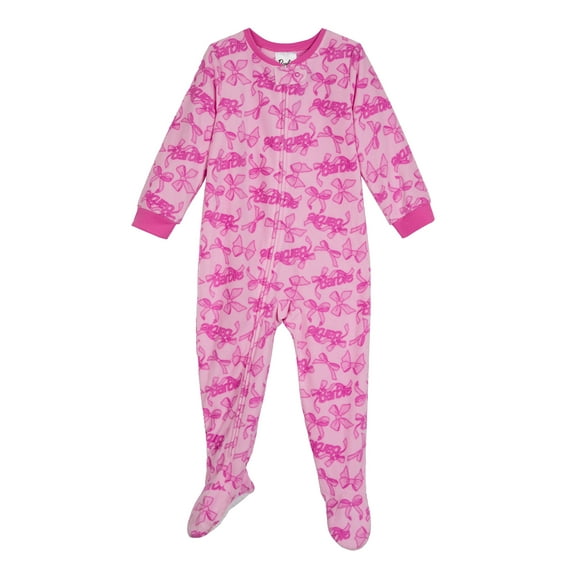 Barbie Toddler One-Piece Footed Blanket Sleeper, Sizes 12M-5T