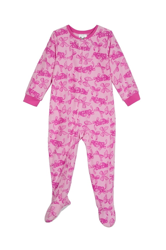 Barbie Toddler One-Piece Footed Blanket Sleeper, Sizes 12M-5T