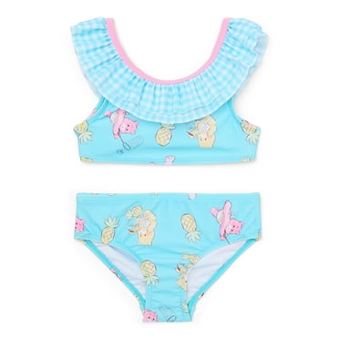 Character Toddler Girl Ruffle Bikini Swimsuit, Two-Piece, Sizes 12M-5T