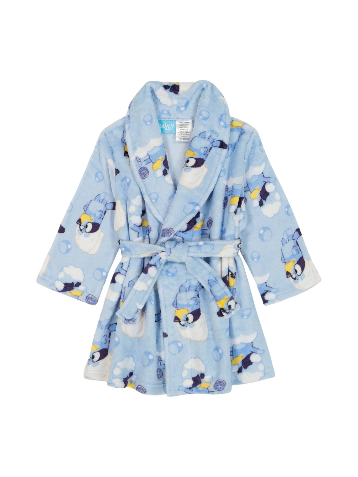 Bluey Toddler Boys Pajama Robe, Sizes 2T-5T