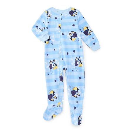 Bluey Toddler Unisex One Piece Sleeper Pajamas, Sizes 12M-5T