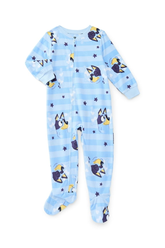 Bluey Toddler Unisex One Piece Sleeper Pajamas, Sizes 12M-5T