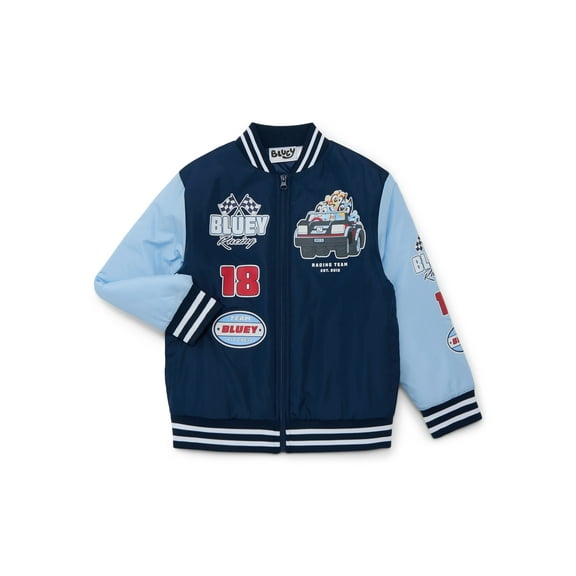 Bluey Boys Bomber Jacket, Sizes 4-12