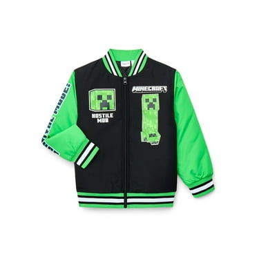 Minecraft Boys Graphic Bomber Jacket, Sizes 4-12