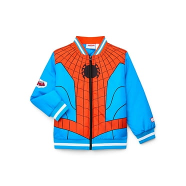 Spider-Man Boy's Graphic Bomber Jacket, Sizes 4-12
