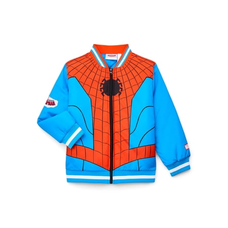 Spider-Man Boy's Graphic Bomber Jacket, Sizes 4-12