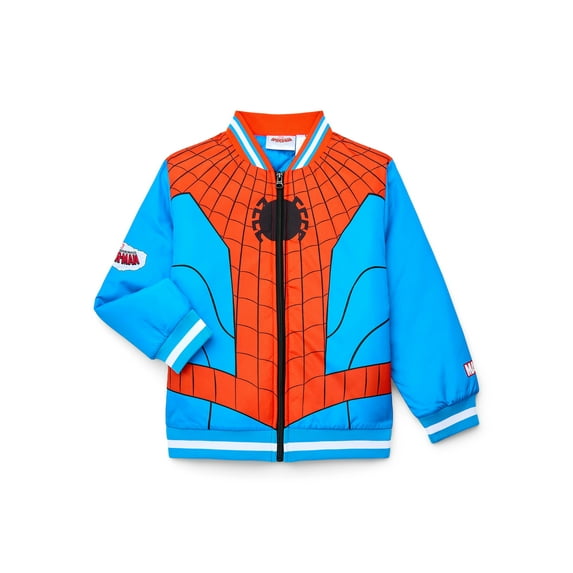 Spider-Man Boy's Graphic Bomber Jacket, Sizes 4-12