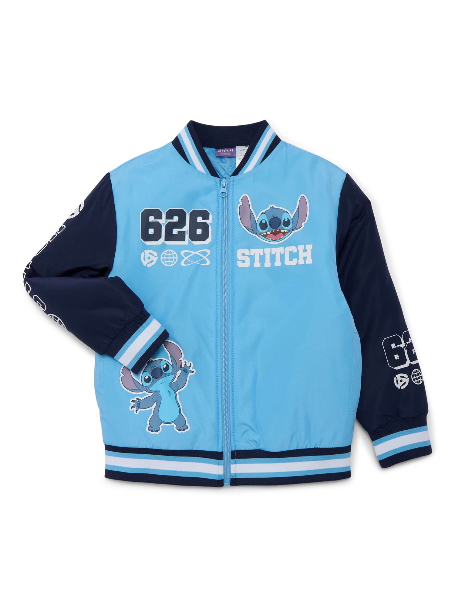 Lilo & Stitch Big Girls Bomber Jacket, Midweight, Sizes XS-L