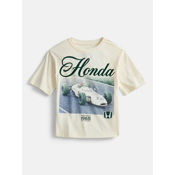 Honda 1965 Boys Retro Graphic Tee with Short Sleeves, Sizes 4-18