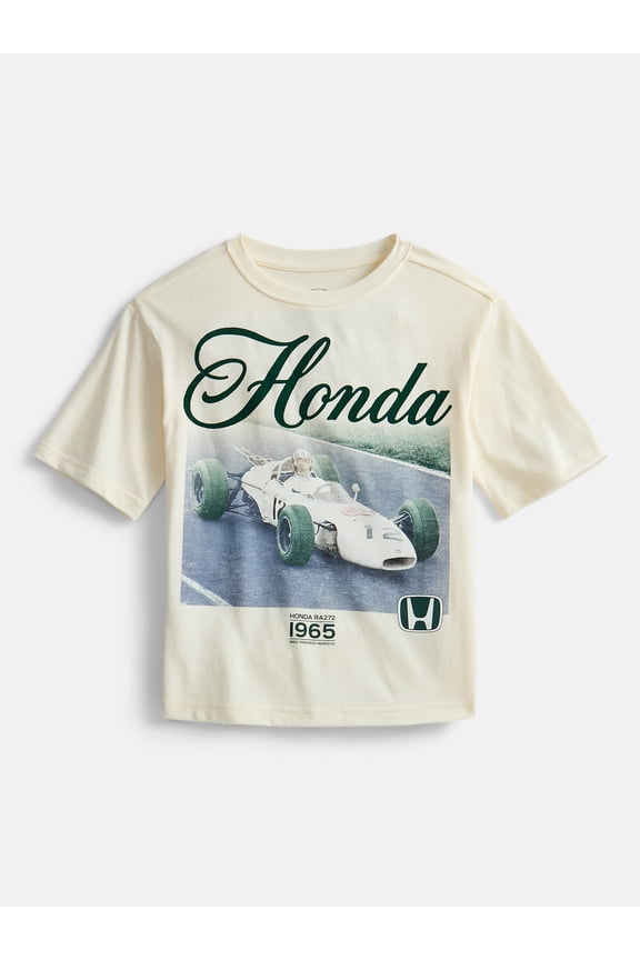 Honda 1965 Boys Retro Graphic Tee with Short Sleeves, Sizes 4-18
